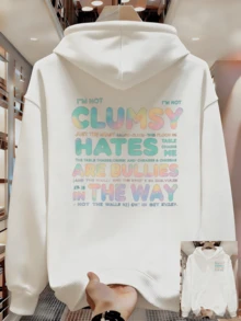 Men's Spring And Autumn Hoodie, Simple Design, Suitable For Work - White - View 8