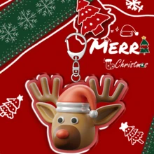 1pc Christmas Gift Cartoon Acrylic Keychain/Gift For Couples And Fans/Car Key Chain/Bag Pendant - Multicolor - View 14