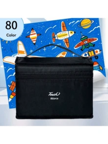 168 Colors Dual Tip Art Markers, Alcohol Based Markers, Sketch Markers, Permanent Alcohol Markers With Drawing Box, Black Pen Holder, Party Favor, Christmas Decoration, Home Decor, Available In 12/24/30/36/48/60/80/100/120/168 Colors - Multicolor - View 15