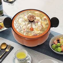 1 个大容量多功能汤锅（南瓜形锅）-28 厘米/11.02 英寸，适合家庭、餐厅、酒店和快餐店的快速烹饪，非常适合野餐和露营，采用南瓜形设计，完美的万圣节礼物 - 橘色 - 查看 6