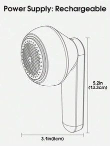 1pc Portable Rechargeable Electric Lint Remover, Efficient & Quick Removal Of Fuzz And Pilling On Clothes, Furniture And Carpets (1 Black) - Multicolor - View 12