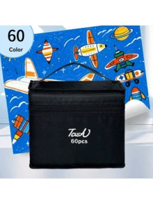 168 Colors Dual Tip Art Markers, Alcohol Based Markers, Sketch Markers, Permanent Alcohol Markers With Drawing Box, Black Pen Holder, Party Favor, Christmas Decoration, Home Decor, Available In 12/24/30/36/48/60/80/100/120/168 Colors - Multicolor - View 22