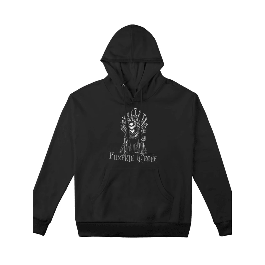 Lovely Men Hoodie Nightmare Before Christmas Printed Short-Sleeved Gothic Streetwear Unisex Gothic Retro Versatile Stylish Top - 黑色 - 查看 1