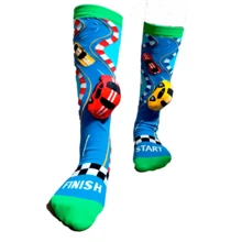 CALCETA DE CARRO EN 3D PARA NIÑO - Azul - Ver 5