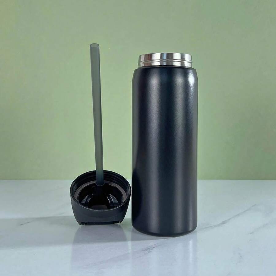 [Christmas Gift]OWALA2026 32 Oz  A Sports Water Bottle With A Leak-Proof Design And A Pop-Up Lid. It Comes In Multiple Color Options,(Stainless Steel Water Bottle, Leak-Proof Design) - Suitable For Sports, Travel, Outdoor Activities, Fitness, And Office Environments. It Can Be Used As Teacher Gifts, Valentine's Day Gifts, Birthday Gifts, Thanksgiving Gifts, Christmas Gifts, Halloween Gifts, As Well As Christmas Presents, New Year Gifts, Party Supplies, Etc. - màu đen - Xem 1