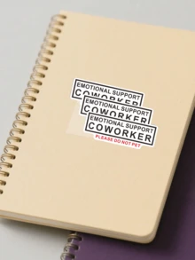 3/6/12/24 piezas Pegatinas de apoyo emocional para compañeros de trabajo, calcomanías para teléfonos, computadoras, ideal para regalos festivos, pegatinas gráficas divertidas, memes divertidos, regalos para ella, regalos de cumpleaños - Multicolor - Ver 6