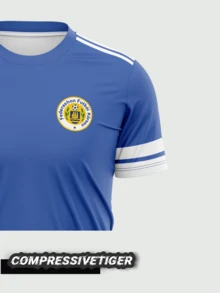 可定制库拉索足球球衣：可印制姓名、球队和号码 - 球迷版球衣，适合足球、健身、休闲穿着 - 春夏、万圣节、感恩节、圣诞节和新年礼物，采用耐用材料制成 - 淺藍色 - 查看 3