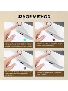 The Eye Massager Uses Advanced Technology. These Glasses Help To Reduce Pigmentation And Activate The Skin, Effectively Restoring The Youthful State Of The Eye Area. Multifunctional Design: Compact And Improve The Swollen Eye Area; Fade Dark Circles And Brighten Eye Fatigue, Significantly Reduce Fine Lines And Wrinkles. - White - View 5