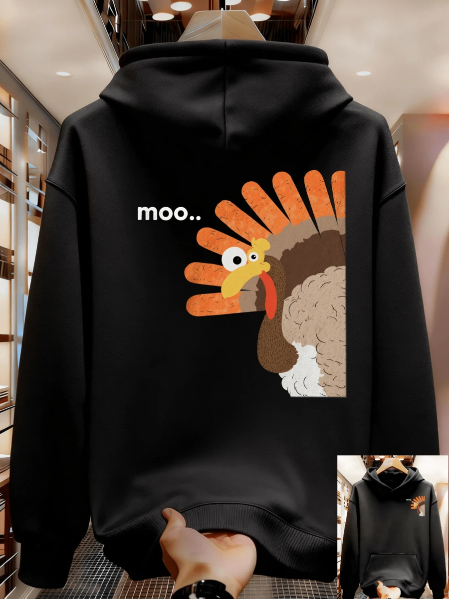 Sudadera de tela cómoda - Negro - Ver 1