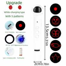 Cat Laser Pointer Pet Toy, Infrared Multi-Pattern Switching Cat Teaser Toy