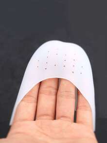 QKC 1 Pair Of SEBS Silicone Toe Covers Super Soft Q-Elastic Forefoot Protective Cover Ballet Protective Toe Pad High Heels Forefoot Pad - White - View 4