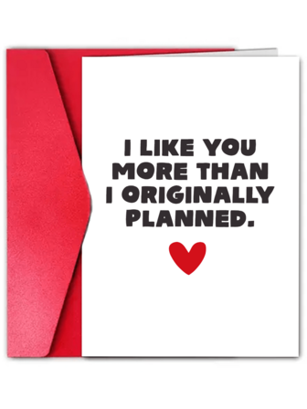 1 pieza Tarjeta de felicitación divertida y creativa, tarjeta de aniversario de boda divertida para hombres y mujeres, Feliz Día de San Valentín