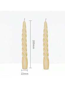 Colorful Spiral Candles, Geometric Branch-Shaped Slender Candle Holders, Atmospheric Decorative Candle Set, Suitable For Minimalist Dining Table - Multicolor - View 10