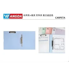 Carpetas Tamaño A4 Disponibles en Colores Verde, Morado, Rosa y Azul, Ideales para Mantener Documentos Ordenados, Protegidos y Fácilmente Identificables en Oficinas, Escuelas y Uso Diario en el Hogar - Celeste - Ver 4