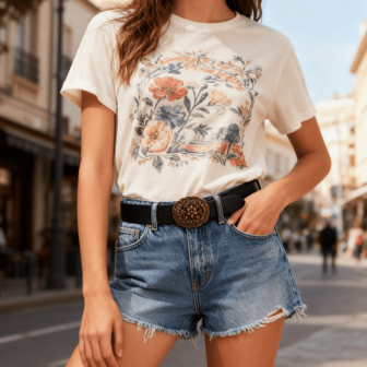 这款西部复古波西米亚风格的做旧铜色金属腰带，采用PU皮革制成，适合搭配牛仔外套和连衣裙，是万圣节、夏季、秋季返校、圣诞节和其他场合的完美之选。