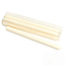 象牙白圆柱形蜡烛，多种尺寸可选，桌面装饰，氛围蜡烛，婚礼装饰，情人节礼物 - 白色-圓柱蠟燭 - 查看 10