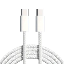 60W Charging Cable Compatible With IPhone 17, USB-C To USB-C Fast Charger, USB-C To Type-C Adapter, Type-C To Type-C Data Cable, USB-C Fast Charging Cable, Type-C Fast Charging Cable - Grey - View 2