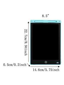 Tableta de escritura de 6.5 pulgadas / 8.5 pulgadas / 10 pulgadas / 12 pulgadas, pizarra para garabatear, tableta de escritura portátil, pizarra de escritura electrónica, pizarra de dibujo reutilizable, adecuada para arte y manualidades, hogar, escuela y oficina - Multicolor - Ver 11