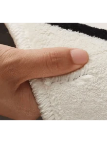 1 件高品质仿羊毛地毯 - 彩色云朵多巴胺几何图案，鲜艳的彩虹色，尺寸可达 23.2 平方英尺，仅限手洗，现代艺术家居装饰，适用于客厅和卧室，区域地毯 - 彩色 - 查看 6