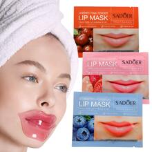 XINSON 1/3/5/25 Pares Mascarilla Para Labios y Ojeras De Parches De Máscara Labial De Cristal Rosa Para Labios Más Llenos E Hidratados, Exfoliante, Hidratante, Cuidado Labial Antisequedad Y Para Mejorar La Forma, Para Dormir Y Nutrir Labios Máscara de gel para los ojos, cuidado de los ojos, reduce los círculos oscuros, suaviza las líneas finas, parches de gel para los ojos, gran regalo para mujeres, adecuado tanto para hombres como para mujeres - 1 Par - Ver 3