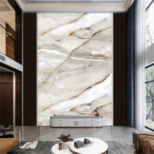 1 Roll Of Glossy Texture Contact Wallpaper, Multicolor Marble Pattern, Removable Sticky Wallpaper, Bathroom Bathroom Floor, Wall Waterproof Decoration, Kitchen Backboard, Cabinet Countertop, Home Decoration, Room Decoration, House Decoration, Tile Stickers, Room Decoration Aesthetics - Multicolor - View 24