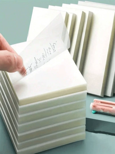 2包，每包100张透明便签纸/便利贴/书签，适合学生使用