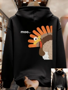 Sudadera de tela cómoda - Negro - Ver 8