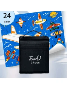 168 Colors Dual Tip Art Markers, Alcohol Based Markers, Sketch Markers, Permanent Alcohol Markers With Drawing Box, Black Pen Holder, Party Favor, Christmas Decoration, Home Decor, Available In 12/24/30/36/48/60/80/100/120/168 Colors - Multicolor - View 21