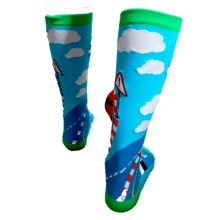 CALCETA DE CARRO EN 3D PARA NIÑO - Azul - Ver 7