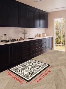 A Piece Of Silica Gel Kitchen Mat With Line Pattern, Soft Rubber Mat With Luxury And Fashion Style Design, Shockproof And Fatigue-Resistant, With Water-Absorbing, Quick-Drying, Anti-Slip Features And Easy To Clean. Suitable For Kitchen, Bathroom, Entrance, Laundry Room And Other Places. ,Room Decor - Multicolor - View 17