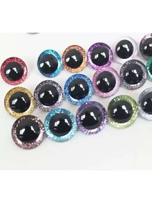 3D Colorful Sequin Movable Eyeballs - Replaceable Doll Eyes, Resin Material, Shiny Crystal Eyeballs. Easy To Store, Compact And Versatile For Matching. Creative Design And Material, Exquisite Details. Suitable For Various Occasions. A Perfect Gift For Friends, Family And Loved Ones, Ideal For Party Favors, Birthday Gifts And New Year Gifts. Essential For Home Gifting. - Multicolor - View 1