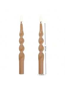 Colorful Spiral Candles, Geometric Branch-Shaped Slender Candle Holders, Atmospheric Decorative Candle Set, Suitable For Minimalist Dining Table - Multicolor - View 18