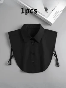 1件可拆卸领子，男女通用商务休闲百搭无袖假领 - 彩色 - 查看 12