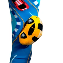 CALCETA DE CARRO EN 3D PARA NIÑO - Azul - Ver 6