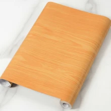 1 Roll Wood Grain Texture Self-Adhesive Wallpaper, Waterproof Oil-Proof Wall Sticker, Home Decor Wall Paper, Room Decoration Wall Decal, Kitchen Backsplash, Furniture Renovation Sticker