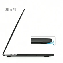 蝴蝶结图案笔记本电脑保护套，兼容苹果笔记本电脑，坚固耐用的塑料硬壳保护套，专业级保护壳。（黑色） - 蝴蝶結 - 查看 3