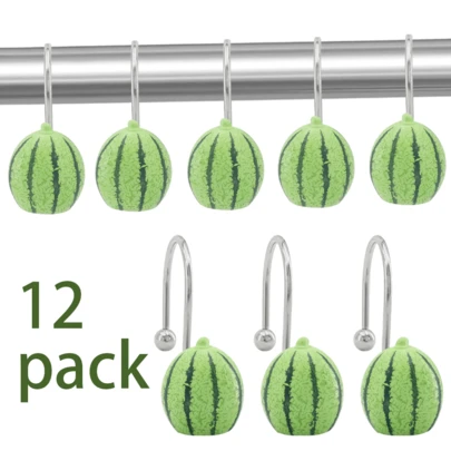 12pcs Watermelon Christmas Hooks Personalized Christmas Gifts Whimsical Holiday Decorations Perfect For Displaying Cards & Stockings Decorative Hooks Hang On Christmas Trees, Mantels, Or Fireplaces Ideal Temporary Holiday Decorations