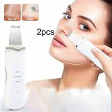Ultrasonic Skin Scraping Pore Cleansing Device, Unisex Facial Deep Cleansing Beauty Tool