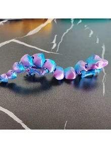 3D-Printed Movable Gecko Stress-Relieving Toy - Transformable And Color-Changing Lizard Desktop Decoration | Suitable As A Stress-Relieving Gift For Corporate Office Workers And Adults - Multicolor - View 3