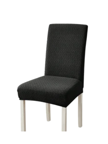 1pc/4pcs/6pcs Abstract Pattern Solid Color L-Shaped Chair Cover, Home Decor, Dust-Proof Elastic One-Piece, Nordic Modern Minimalist Style, Universal Fit, Suitable For Living Room, Dining Room, Bedroom Home Decoration - Black - View 11