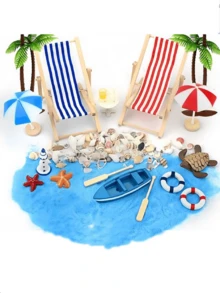 Miniature Landscape Decorative Accessories, Beach Seaview Aquarium Ornaments, DIY Home Creative Decorations, Scenery Decorative Crafts - Multicolor - View 7