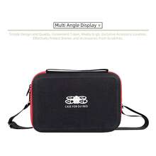 Estuche de transporte resistente compatible, estuche de almacenamiento portátil a prueba de golpes adecuado para el dron UAV y el controlador remoto - Negro - Ver 8