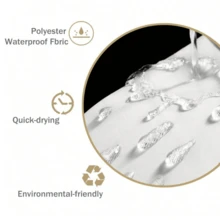 1pc Vintage French Toile De Jouy Shower Curtain - Blue & White Horseback Riders Floral Print, Durable Polyester Fabric,  Plastic Hooks, Machine Washable For Bathroom, Bathtub & Window Home Decor - Nhiều màu - Xem 7