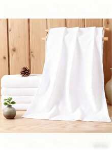 1/2pcs Disposable White Washcloth Is Small, Easy To Carry, Soft, Skin-Friendly And Odor-Free, Suitable For Travel/Bathroom Towel/Travel/Gym Washing. - White - View 4