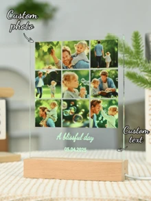 Customized Spotify-Themed Decorative Plaque, Personalized Gift, Customized Photo, Customized Gift, For Him, For Her, Customized Frame, For Boyfriend, Girlfriend, Couple, Wife, Women, Father's Day, Mother's Day, Anniversary, Birthday - 9 Large Rectangular Stands - Without Music+ - View 4