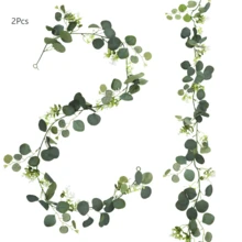 Artificial Greenery Garland Eucalyptus Faux Vines Eucalyptus Garland For Table Party Indoor Outdoor Festival Wedding Decor Gifts Birthday Graduation