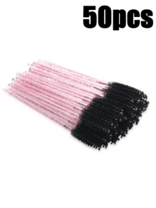 Bộ 200/100/50/10 cọ chải mi, cọ chải mascara (có hộp đựng), cọ chải lông mày dùng một lần, cọ nối mi, cọ chải lông mày, cọ thoa dầu thầu dầu (dạng bột pha lê), quà tặng kèm theo. - màu đen - Xem 8