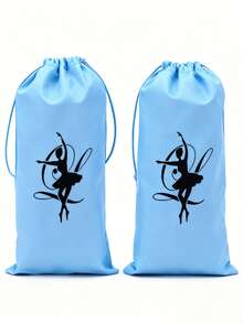 1/3pcs Satin Dance Shoe Storage Bags, Ballet Shoes, Soft Bottom Shoes, Satin Practice Attire Shoe Bags