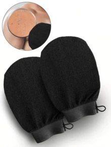 1 件 / 2 件 / 3 件去角质手套、深层清洁、去角质沐浴手套、纤维身体磨砂膏、淋浴去角质手套去除死皮和污垢、去角质毛巾、温和活肤 SPA 手套、礼物、圣诞节、万圣节礼物（随机包装袋） - 彩色 - 查看 15