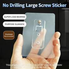 Bộ móc treo tường đa năng không cần móc, dùng cho khung ảnh và đồ trang trí, có tùy chọn dán chịu lực và bắt vít, dễ lắp đặt, làm bằng nhựa và kim loại, dùng để treo tranh, ảnh, quần áo, móc chìa khóa và đồ dùng nhà cửa, móc dán chắc chắn, kiểu dáng hiện đại, bền bỉ, giải pháp lắp đặt nhanh không cần khoan cho nhiều phòng và ứng dụng khác nhau. - Nhiều màu - Xem 2